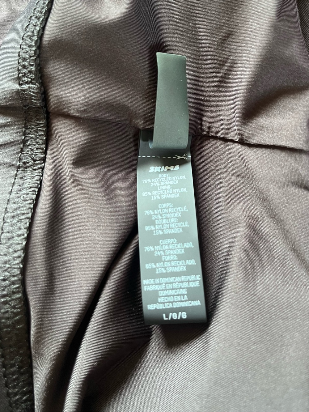 SKIMS Black High-Neck Zip Front Crop Top - Picture 2 of 3